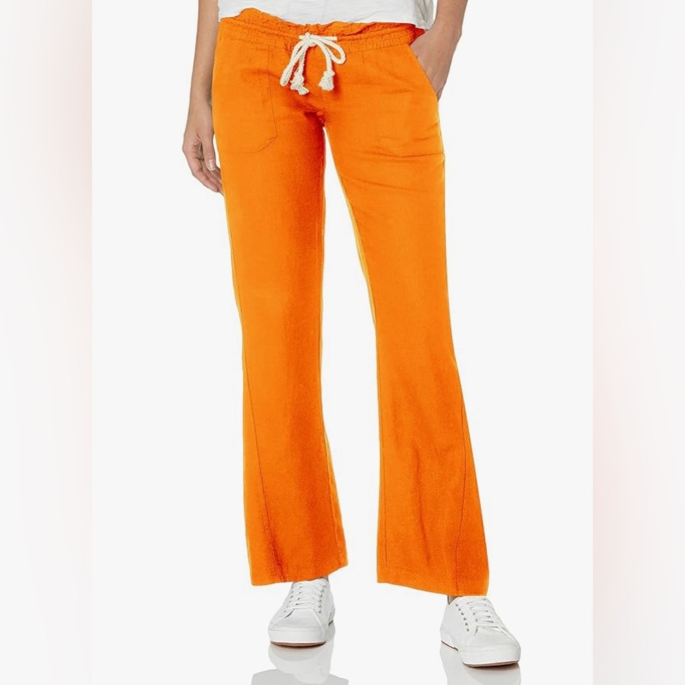 👛5/$50 Roxy Orange Drawstring Elastic Waist Lounge Pants